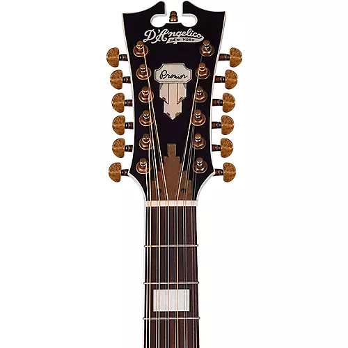 D'Angelico Premier Series Fulton Cutaway Grand Auditorium 12-string Acoustic-Electric Guitar Iced Tea Burst - musicians--Friend