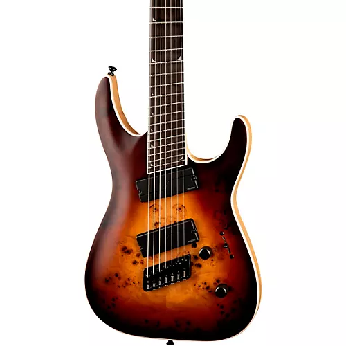 Jackson Concept Series Soloist SLAT7 HT Ebony Fingerboard Electric Guitar Satin Bourbon Burst - musicians--Friend