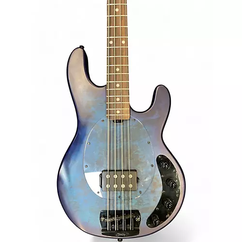 Used Sterling by Music Man sting ray neptune blue satin Electric Bass Guitar neptune blue satin - musicians--Friend