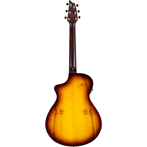 Breedlove Pursuit Exotic S CE Myrtlewood Concert Acoustic-Electric Guitar Bourbon Burst - musicians--Friend