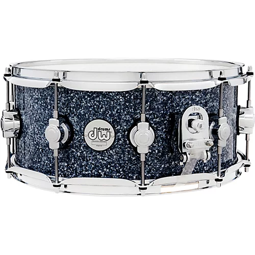 DW Design Series Snare Drum 14 x 6 in. Blue Granite Finish Ply - musicians--Friend