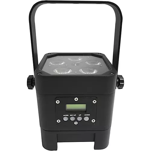 Eliminator Lighting Indy Hex Par Wireless Outdoor RGBWA+UV LED Wash Light Black - musicians--Friend