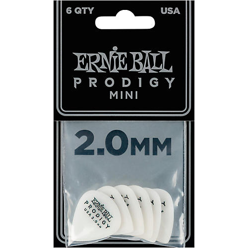 Ernie Ball Prodigy Picks Mini 2.0 mm 6 Pack - musicians--Friend