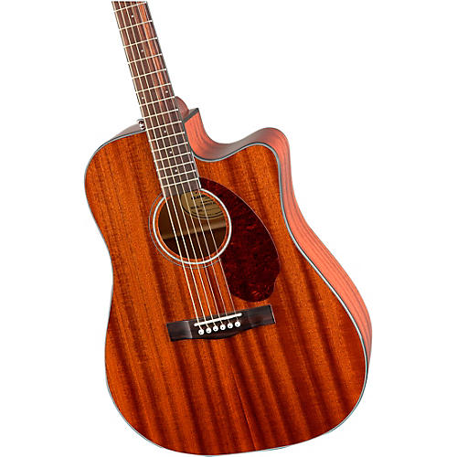 Fender CD-140SCE All-Mahogany Dreadnought Acoustic-Electric Guitar with Case Mahogany - musicians--Friend