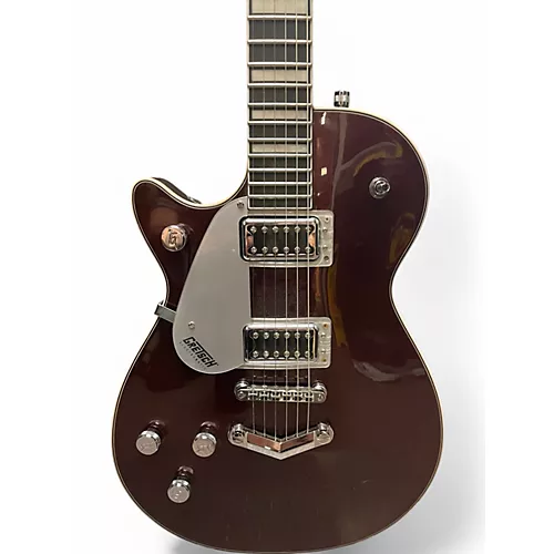 Used Gretsch Guitars G5220 Electromatic Left Handed Dark Cherry Metallic Electric Guitar Dark Cherry Metallic - musicians--Friend
