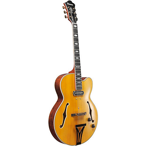 Ibanez Pat Metheny Signature Electric Guitar Natural Amber Low Gloss - musicians--Friend