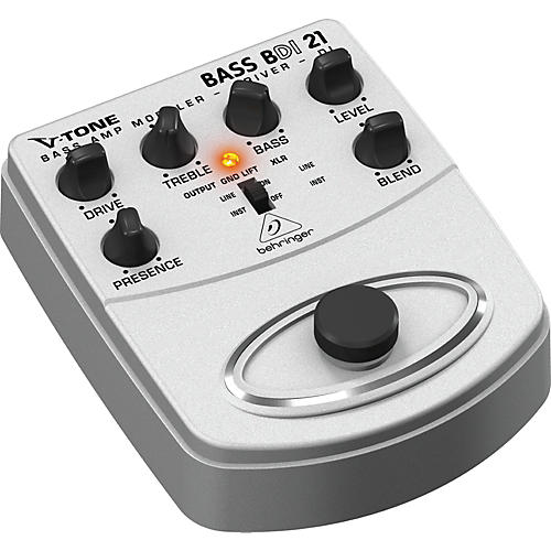 Behringer BDI21 V-Tone Bass Driver Bass Amp Modeler/Direct Recording Preamp/DI Box Pedal - musicians--Friend