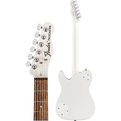 Fender Jim Adkins JA-90 Telecaster Thinline Electric Guitar Arctic White - musicians--Friend