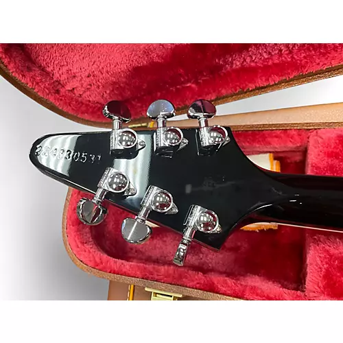 Used 2023 Gibson Flying V Black Solid Body Electric Guitar Black - musicians--Friend