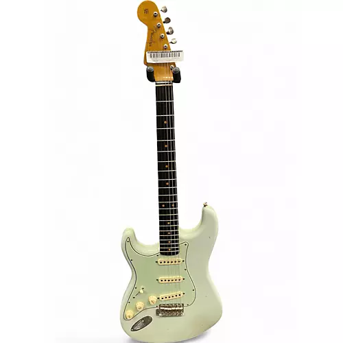 Used 2019 Fender LTD NAMM 60 STRATOCASTER LH JRN FADED SONIC BLUE Electric Guitar FADED SONIC BLUE - musicians--Friend