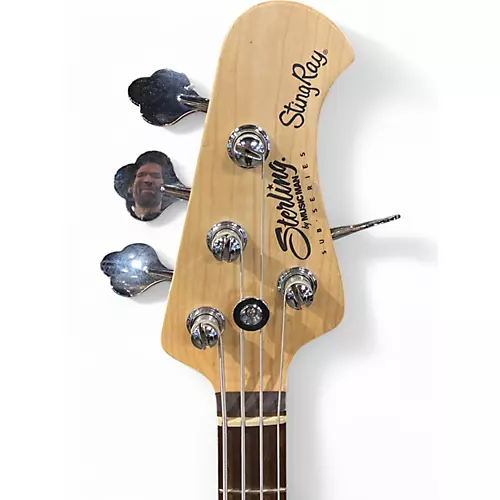 Used Sterling by Music Man Stingray Natural Electric Bass Guitar Natural - musicians--Friend