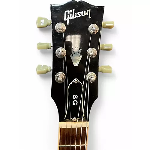 Used 2001 Gibson SG Standard Left Handed Ebony Electric Guitar Ebony - musicians--Friend