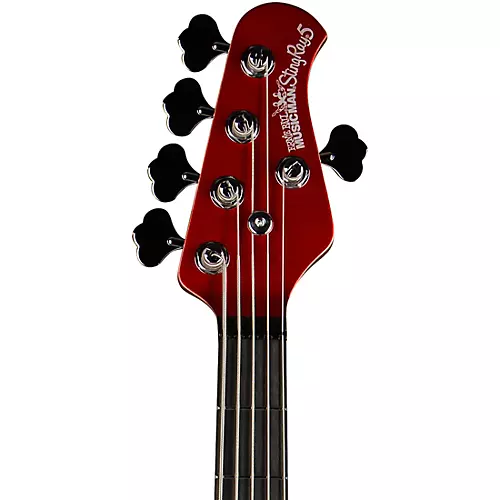 Ernie Ball Music Man StingRay5 Special H 5-String Electric Bass Guitar Black and Chrome - musicians--Friend
