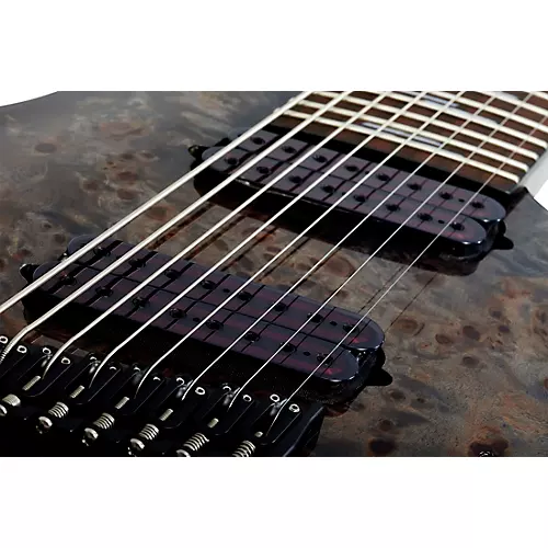 Schecter Guitar Research Omen Elite-8 MS Electric Guitar Charcoal - musicians--Friend