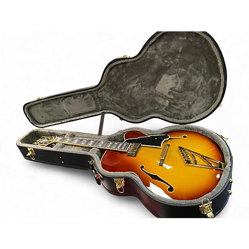 Used D'Angelico EXL-1 Dark Iced Tea Burst Hollow Body Electric Guitar Dark Iced Tea Burst - musicians--Friend