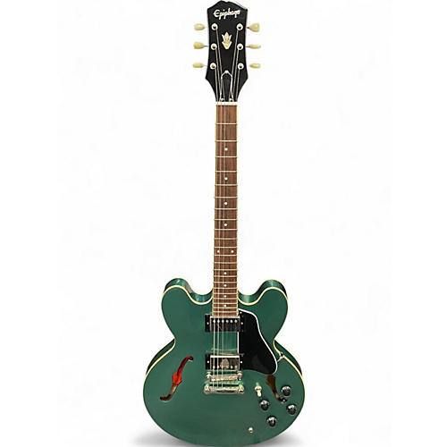 Used Epiphone ES335 Pro INVERNESS GREEN Hollow Body Electric Guitar INVERNESS GREEN - musicians--Friend