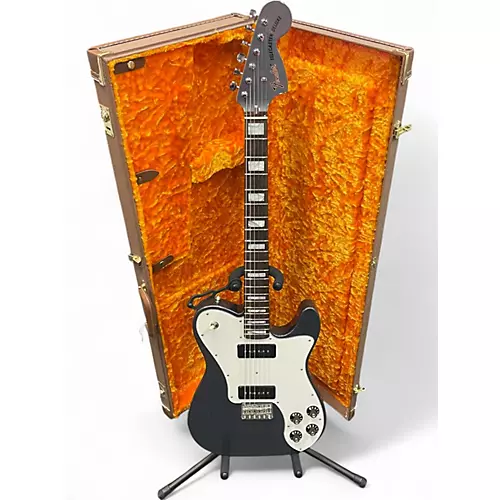 Used Fender Chris Shiflett Telecaster Deluxe Charcoal Frost Metallic Solid Body Electric Guitar Charcoal Frost Metallic - musicians--Friend