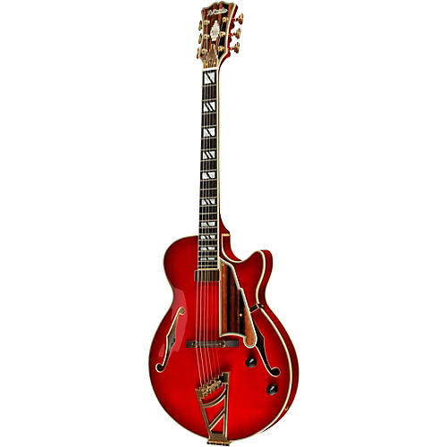 D'Angelico Excell SS Soho Hollowbody Electric Guitar With Stairstep Tailpiece Dark Cherry Burst - musicians--Friend