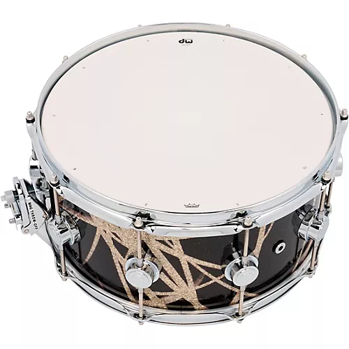 DW Collector's SSC Maple Finish Ply Snare Drum 14 x 6.5 in. White Glass Contrail Finish Ply - musicians--Friend