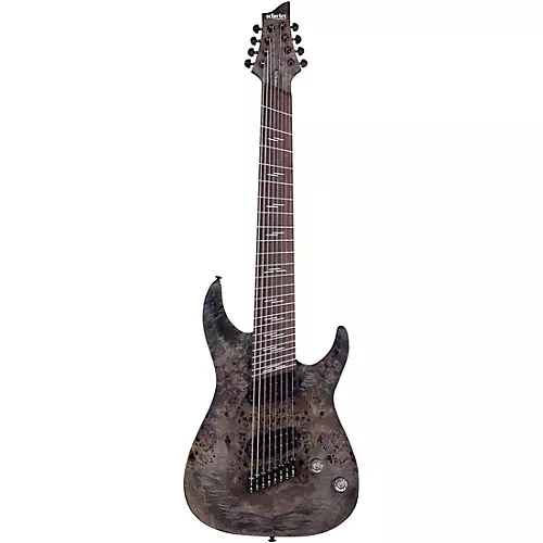 Schecter Guitar Research Omen Elite-8 MS Electric Guitar Charcoal - musicians--Friend