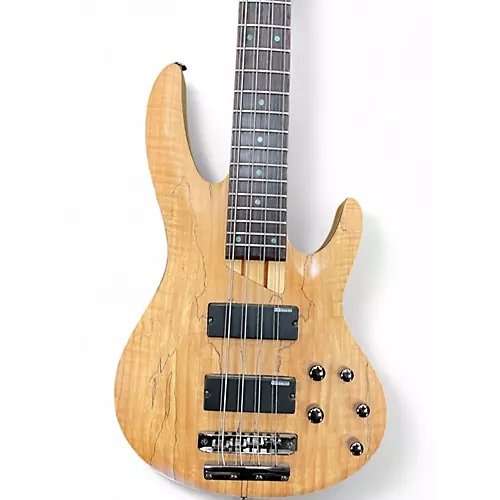 Used ESP LTD B208FM 8 String Natural Electric Bass Guitar Natural - musicians--Friend