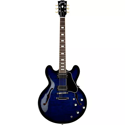 Gibson ES-335 Figured Semi-Hollow Electric Guitar Deep Ocean Burst - musicians--Friend