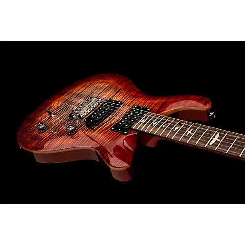PRS SE Custom 24-08 Electric Guitar Charcoal Cherry Burst - musicians--Friend