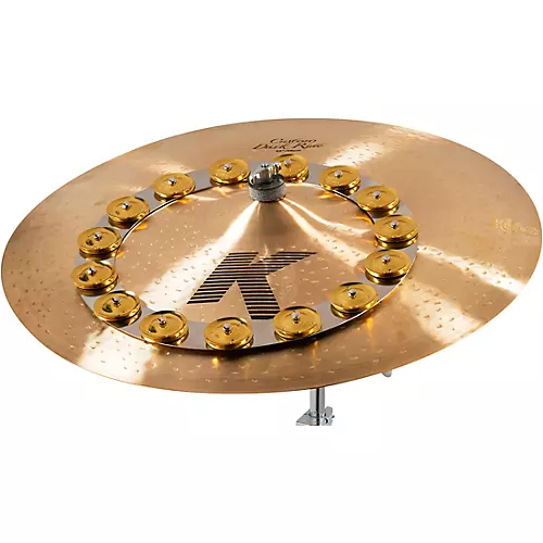 LP Tambo-Ring - Stainless Steel With Brass Jingles 6 in. - musicians--Friend