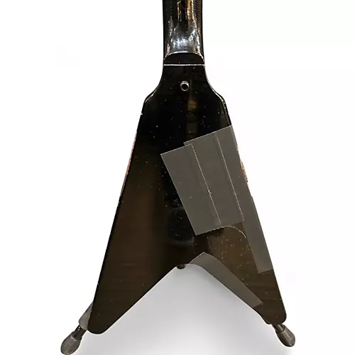Used 2023 Gibson Custom Shop Murphy Lab Kirk Hammett 1979 Flying V Ebony Solid Body Electric Guitar Ebony - musicians--Friend