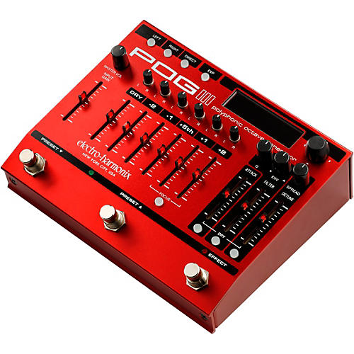 Electro-Harmonix POG3 Polyphonic Octave Generator Effects Pedal Red - musicians--Friend