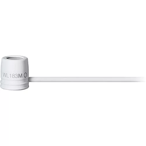 Shure WL183m Omnidirectional Condenser Lavalier With LEMO Termination White - musicians--Friend