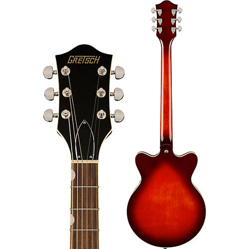 Gretsch Guitars G2655 Streamliner Center Block Jr. Double Cutaway With V-Stoptail Electric Guitar Claret Burst - musicians--Friend