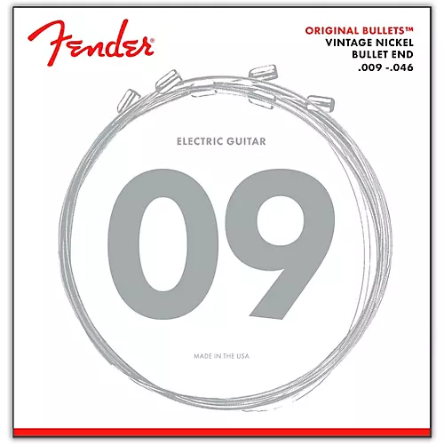 Fender 3150 Original Bullets Vintage Nickel Bullet End Electric Guitar Strings - Light - musicians--Friend