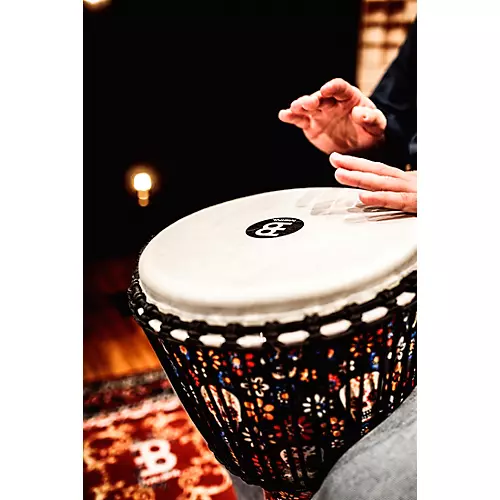 MEINL Travel Series Djembe with Synthetic Head in Day of the Dead Finish 10 in. Day of the Dead - musicians--Friend