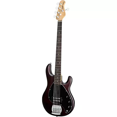 Sterling by Music Man StingRay RAY5 5-String Electric Bass Guitar Satin Walnut - musicians--Friend