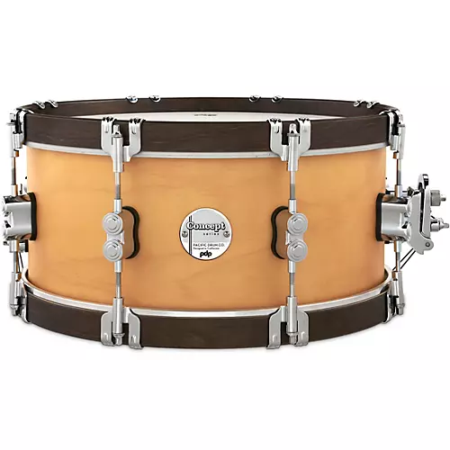 PDP by DW Concept Classic Snare Drum With Wood Hoops 14 x 6.5 in. Ebony/Ebony Hoops - musicians--Friend