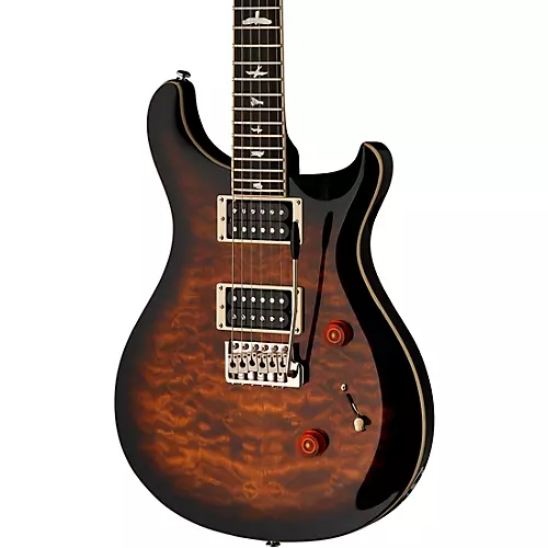 PRS SE Custom 24 Quilted Carved Top With Ebony Fingerboard Electric Guitar Violet - musicians--Friend