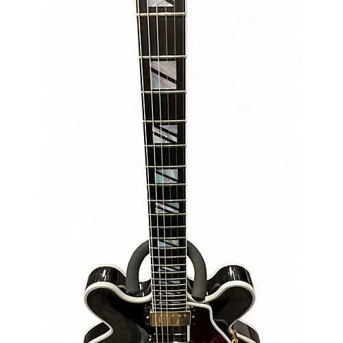 Used Gibson CUSTOM BB KING LUCILLE LEGACY TRANSPARENT EBONY Hollow Body Electric Guitar TRANSPARENT EBONY - musicians--Friend