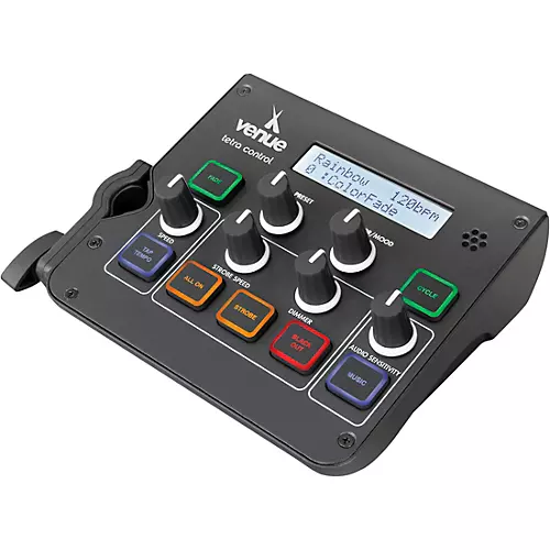 Venue Tetra Control Intuitive DMX Controller & Footswitch Black - musicians--Friend