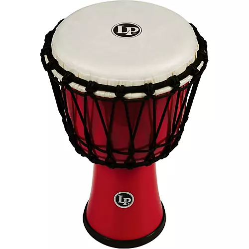 LP World Rope-Tuned Circle Djembe, 7 in. Blue Marble - musicians--Friend