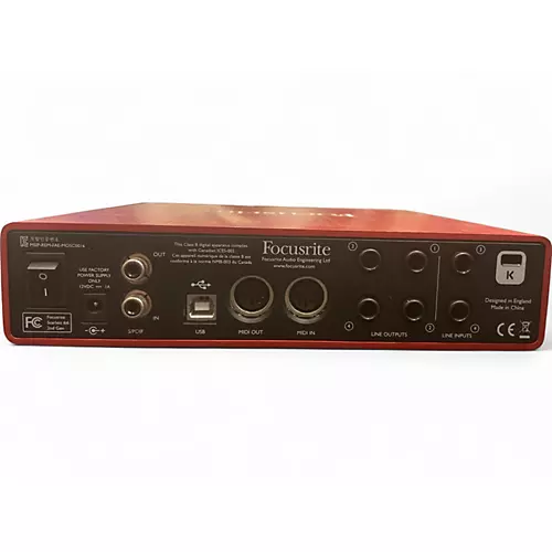 Used Focusrite Scarlett 6i6 Gen 2 Audio Interface - musicians--Friend