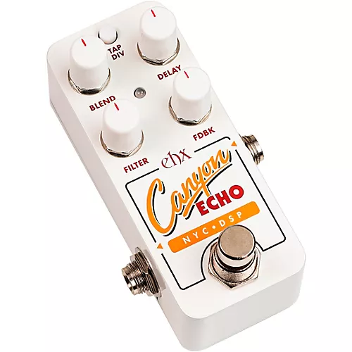 Electro-Harmonix Canyon Echo Digital Delay Effects Pedal White - musicians--Friend