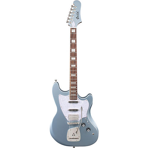 Guild Surfliner Deluxe Solidbody Electric Guitar With Guild Floating Vibrato Tailpiece Glacier Blue Metallic - musicians--Friend