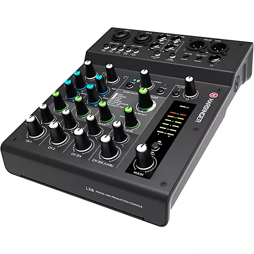 Harbinger LX8 8-Channel Analog Mixer With Bluetooth, FX and USB Audio - musicians--Friend