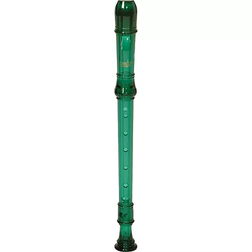 Canto One-Piece Translucent Soprano Recorder with Baroque Fingering Transparent Red - musicians--Friend