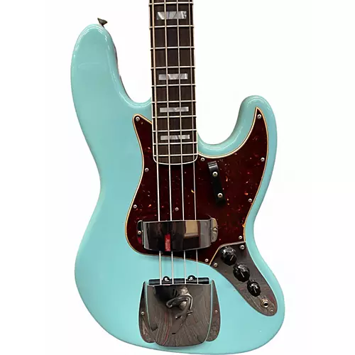 Used Fender 76 JAZZ BASS CUSTOM SHOP Daphne Blue Electric Bass Guitar Daphne Blue - musicians--Friend