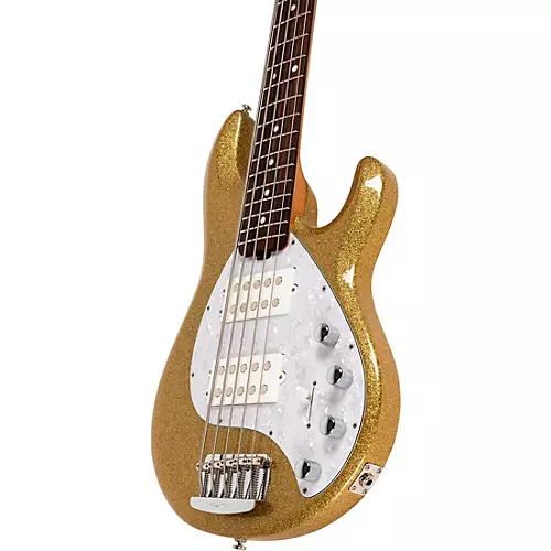 Ernie Ball Music Man StingRay5 Special HH 5-String Electric Bass Guitar Genius Gold - musicians--Friend