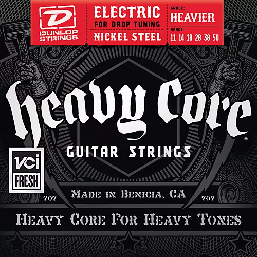 Dunlop Heavy Core Electric Guitar Strings - Heavier Gauge - musicians--Friend