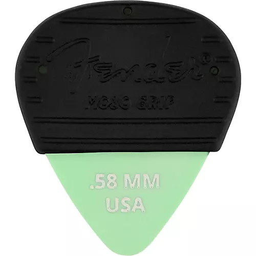 Fender Mojo Grip Dura-Tone Delrin Guitar Picks (3-Pack) Surf Green .58 mm - musicians--Friend
