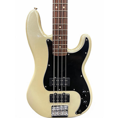 Used Fender Blacktop Precision Bass White Chrome Electric Bass Guitar White Chrome - musicians--Friend
